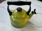 Le Creuset tradition fluitketel groen - zo goed als nieuw, 2 liter of meer, Ophalen, Zo goed als nieuw