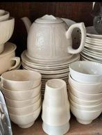 Ouderwetse theepot offwhite gebroken wit, Ophalen of Verzenden
