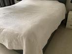 Bedsprei 2 persoons 255 x260 cm gebroken wit ecru bed sprei, Ophalen of Verzenden, Tweepersoons, Wit, Deken of Dekbed