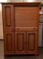 Eikenhouten computerkast, Huis en Inrichting, Kasten | Computermeubels, Ophalen, Gebruikt, 120 tot 170 cm