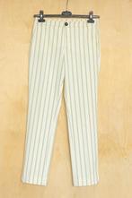Xandres witte pantalon met geel groene steep 36 S, Geel, Ophalen of Verzenden, Zo goed als nieuw, Maat 36 (S)