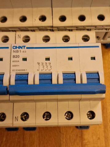 Nieuw,  Chint B20 automaat NB1-63,   13st beschikbaar beschikbaar voor biedingen