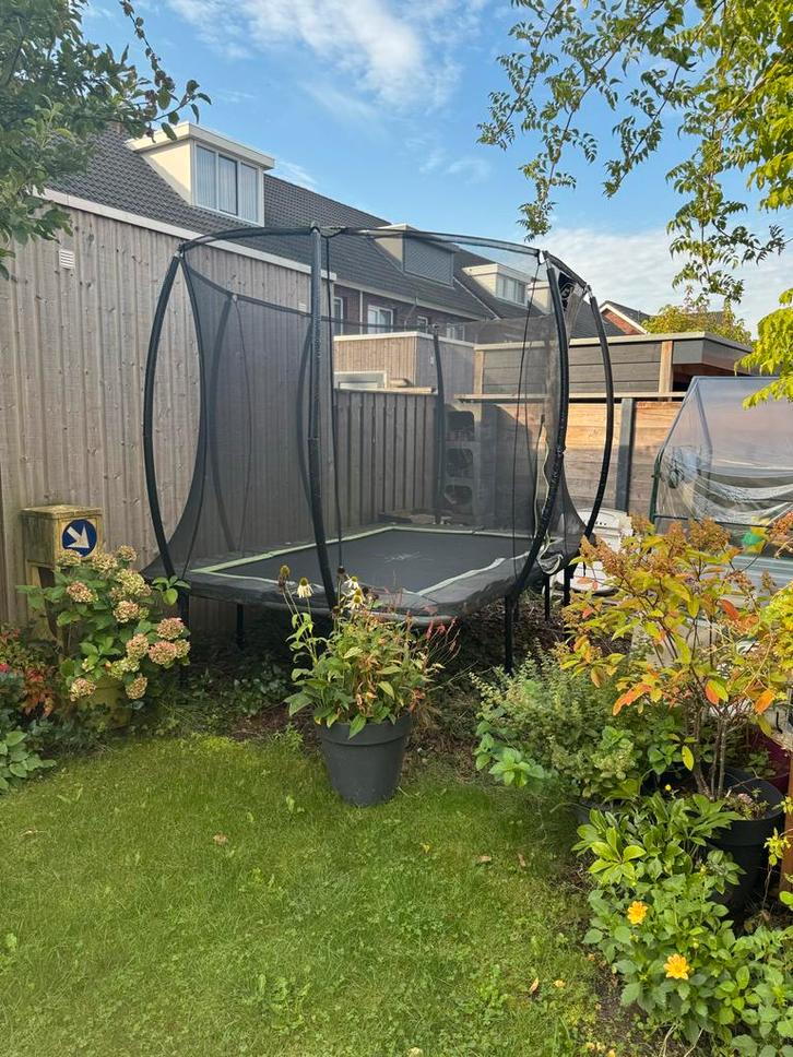 Exit Silhouette Trampoline Rechthoekig - Zelf Afbreken, Kinderen en Baby's, Speelgoed | Buiten | Trampolines, Gebruikt, Ophalen