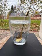 6x Chocomel Glas met Gouden Lepel nieuw, Glas of Glazen, Ophalen of Verzenden, Overige stijlen, Glas