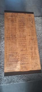 Trendy Salontafel Hout/Metaal, 50 tot 100 cm, 100 tot 150 cm, Ophalen of Verzenden, Zo goed als nieuw