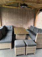 Tuinset compleet, Ophalen, Bank, Rotan, Loungeset