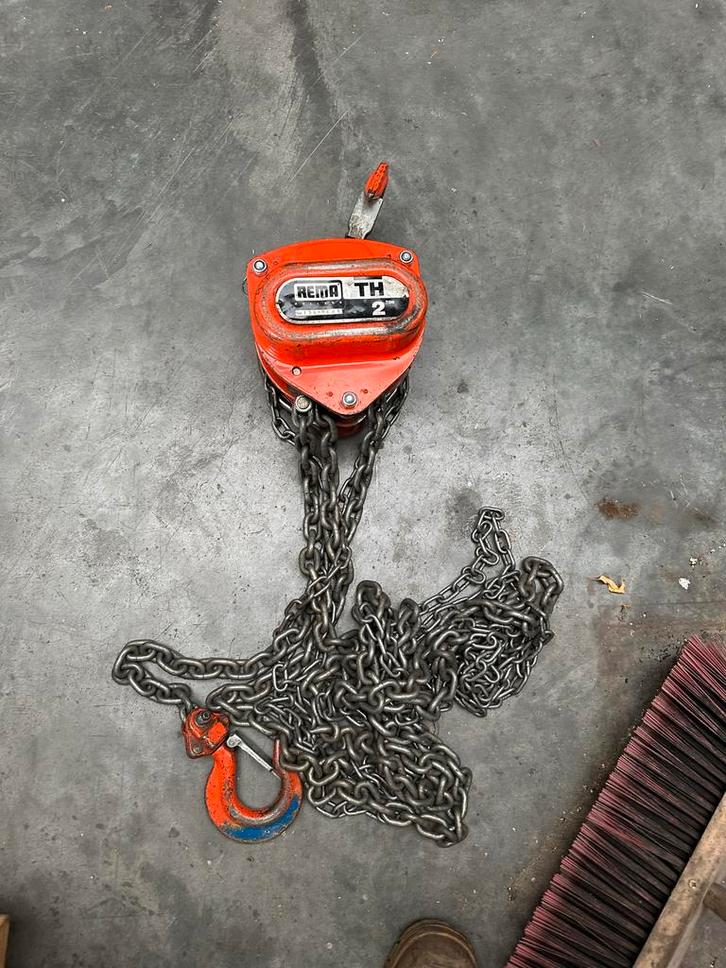 Rema Handkettingtakel 2000kg, Doe-het-zelf en Verbouw, Lieren en Takels, Ophalen
