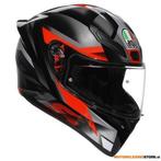 AGV K1 S E2206 Fastlap Integraalhelm, Zwart-Antraciet-Rood, Motoren, Ophalen of Verzenden, Nieuw met kaartje