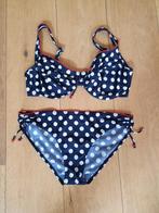 Blauwe Esprit bikini met witte stippen L., Kleding | Dames, Badmode en Zwemkleding, Blauw, Ophalen of Verzenden, Zo goed als nieuw