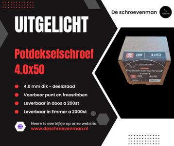 Potdekselschroef zwart beschikbaar voor biedingen