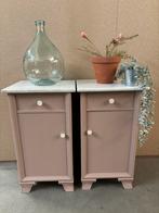Brocante nachtkastjes, Ophalen, Studio Larilo, Minder dan 45 cm, Studiolarilo@gmail.com