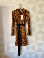 Fabienne Chapot Hayley Dress jurk bruin zwart S/36 NIEUW, Bruin, Nieuw, Ophalen of Verzenden, Maat 36 (S)