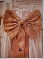 Brocante kanten strik met linten, Ophalen of Verzenden