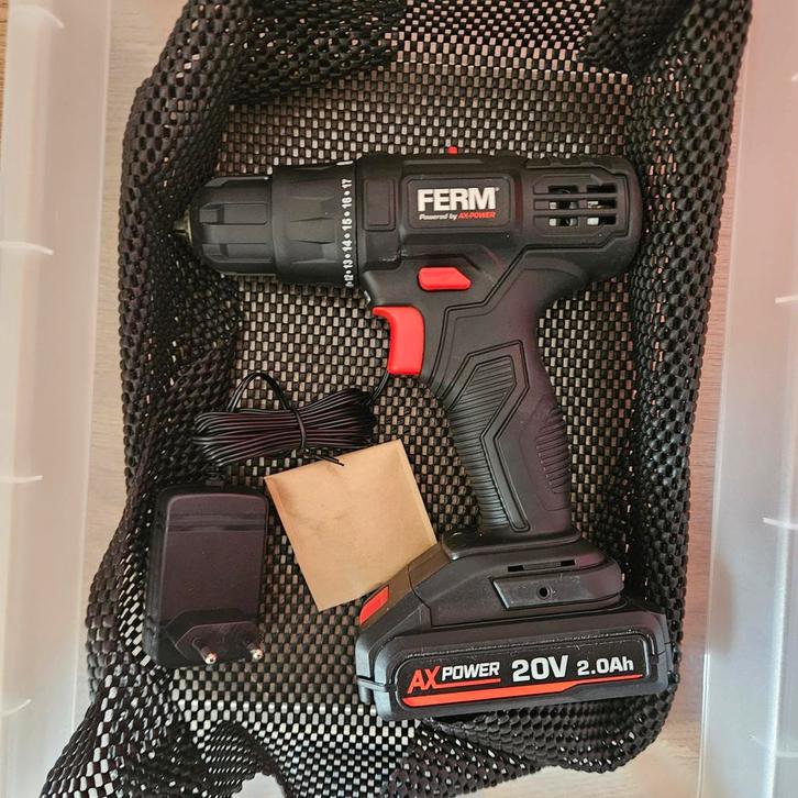 🔧 Ferm accuboormachine 20 V [Nieuw], Doe-het-zelf en Verbouw, Gereedschap | Boormachines, Boormachine, Ophalen of Verzenden