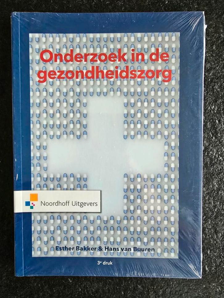 Esther Bakker - Onderzoek in de gezondheidszorg, Boeken, Gezondheid, Dieet en Voeding, Zo goed als nieuw, Ophalen of Verzenden