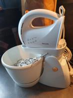 Werkende nette Philips Handmixer set met draaiende kom..., Witgoed en Apparatuur, Keukenmixers, 1 tot 2 liter, 3 snelheden of meer