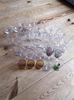 Borrelglaasjes, likeurglaasjes, shotglaasjes. Vintage en ant, Ophalen of Verzenden, Zo goed als nieuw, Borrel- of Shotglas
