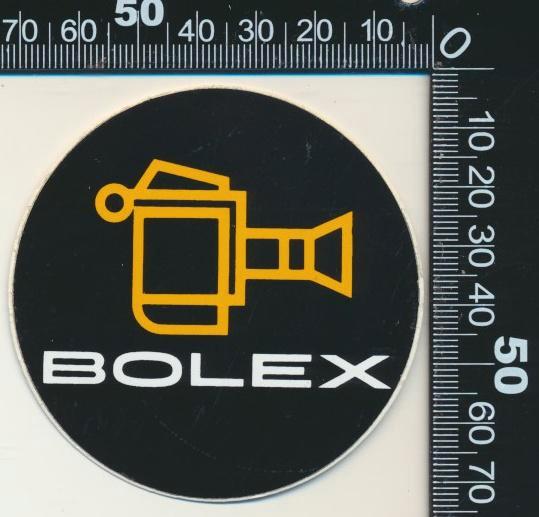 Sticker: Bolex, Verzamelen, Stickers, Zo goed als nieuw, Bedrijf of Vereniging, Ophalen of Verzenden