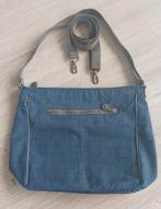 Kipling d.blauwe tas met 2 (kort en lang) bruin hengsel., Sieraden, Tassen en Uiterlijk, Tassen | Schoudertassen, Ophalen of Verzenden