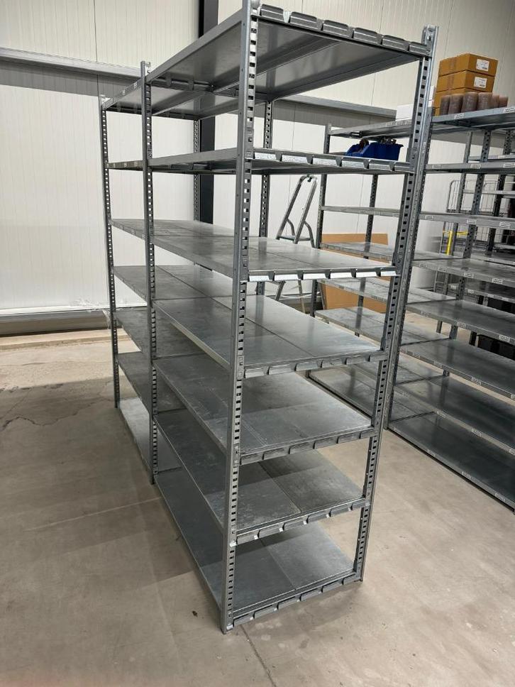 Stelling – 5 meter – 7 etages – 50 cm diep – zware kwaliteit, Huis en Inrichting, Kasten | Stellingkasten, Zo goed als nieuw, Ophalen