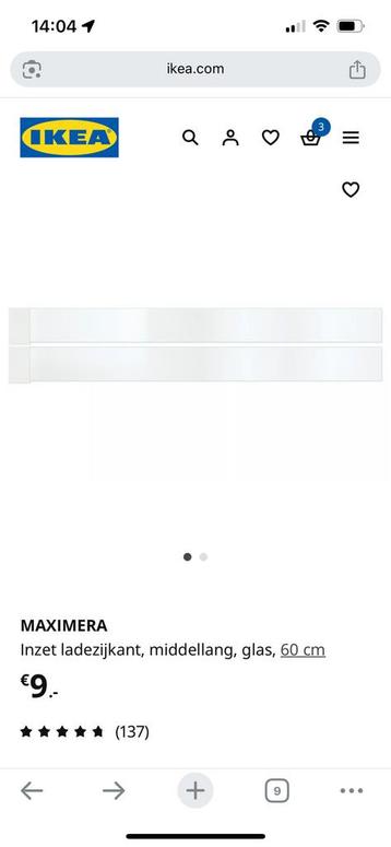 Ikea 2 x Maximera 60 cm (smal) - afbeelding 3