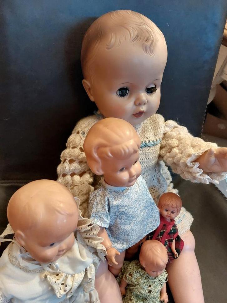 Vintage Poppen Collectie, Antiek en Kunst, Antiek | Speelgoed, Ophalen of Verzenden