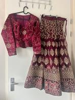 Lehenga met peplum top Maat S (NIEUW UIT VERPAKKING), Kleding | Dames, Ophalen, Overige typen, Paars, Zo goed als nieuw