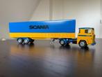 SCANIA Model Vrachtwagen Geel Blauw, Hobby en Vrije tijd, Modelauto's | 1:50, Ophalen of Verzenden, Zo goed als nieuw, Bus of Vrachtwagen