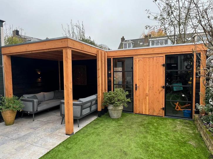 Douglas Overkappingen op maat! Vrijblijvende offerte!, Tuin en Terras, Overkappingen, Zo goed als nieuw, Veranda, Ophalen