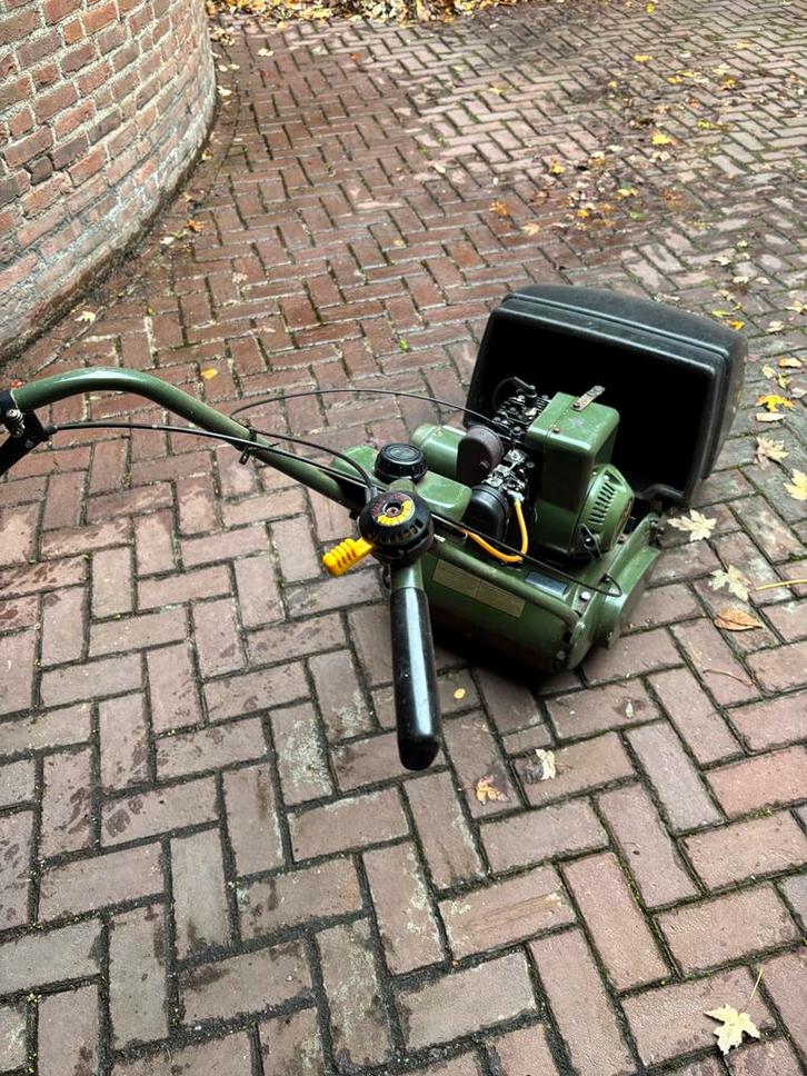Kooimaaier Qualcast Diplomat 300, Tuin en Terras, Grasmaaiers, Gebruikt, Benzine-grasmaaier, 30 t/m 39 cm, Kooimesmaaier, Opvangbak