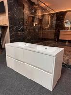 Badmeubel 120cm glans wit 4 laden Brauer van €1685 nu €650, Huis en Inrichting, Badkamer | Badkamermeubels, Ophalen, 100 tot 150 cm