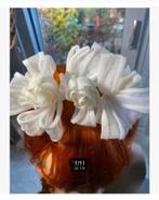 2 x Tiara haar bruids accessoires, roos, parel, pr.p.st, Wit, Nieuw, Ophalen of Verzenden, Accessoires