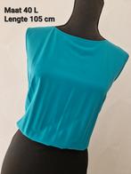 La dress ladress jurk maat 40 L kokerjurk zwart turquoise., Kleding | Dames, Maat 38/40 (M), Zwart, Ophalen of Verzenden, Zo goed als nieuw