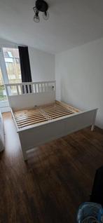 IKEA bed 180x200 Hemnes, Ophalen, Wit, Tweepersoons, Zo goed als nieuw