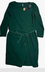 , Piazza Sempione Wool-Blend Blouson Dress Jeweled Emerald, Kleding | Dames, Ophalen, Maat 42/44 (L), Zo goed als nieuw, Knielengte