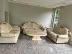 GRATIS nu ophalen Bankstellen 2x2 1x3 en 1 zits, Ophalen, Gebruikt, Leer