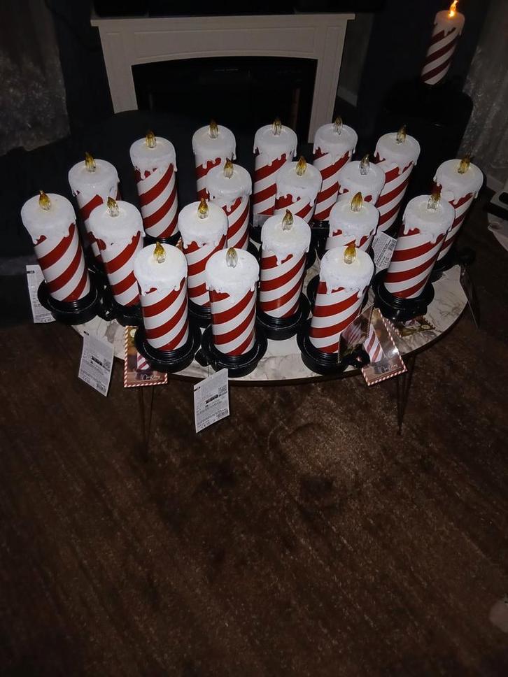 Kerstkaarsen op Batterijen - Sfeervolle Verlichting, Huis en Inrichting, Woonaccessoires | Kandelaars en Kaarsen, Nieuw, Minder dan 25 cm