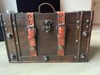 Vintage Houten Kist / Schatkist, Ophalen, Gebruikt, 50 tot 100 cm, Eikenhout