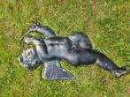 Te koop een mooie oude brocante gietijzeren engel, Ophalen