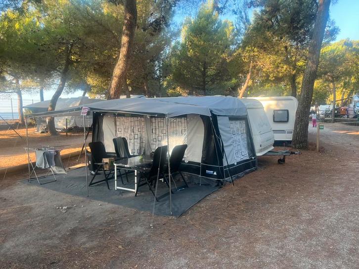 Caravanvoortent maat 10 + bijpassende Luifel maat 9, Caravans en Kamperen, Voortenten en Luifels, Zo goed als nieuw, Overige merken