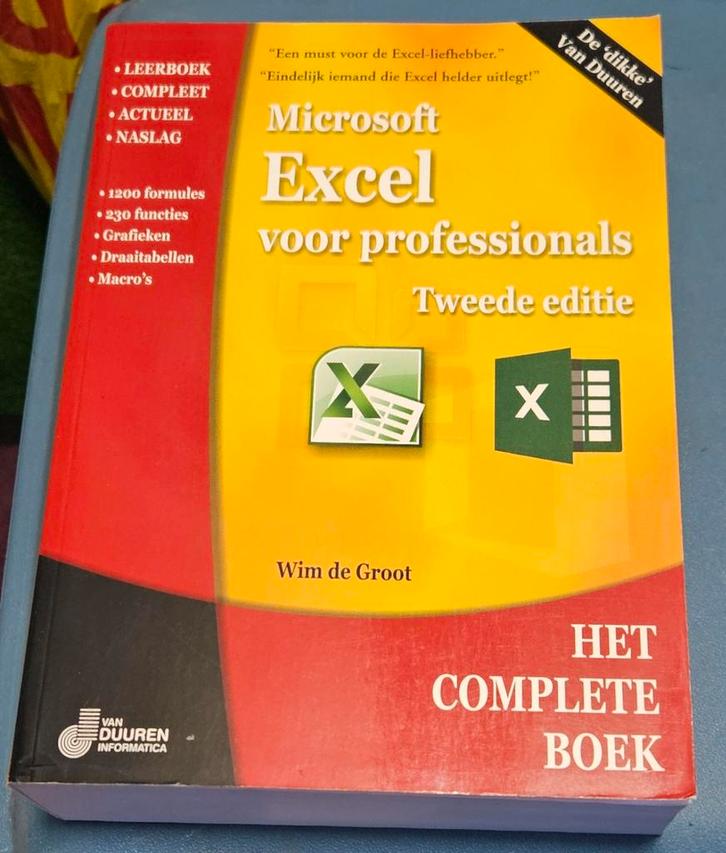 Microsoft Excel voor professionals - Tweede editie, Boeken, Informatica en Computer, Zo goed als nieuw, Software, Ophalen of Verzenden