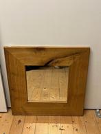 Licht eiken spiegel, Ophalen, Zo goed als nieuw, Vierkant, Minder dan 100 cm