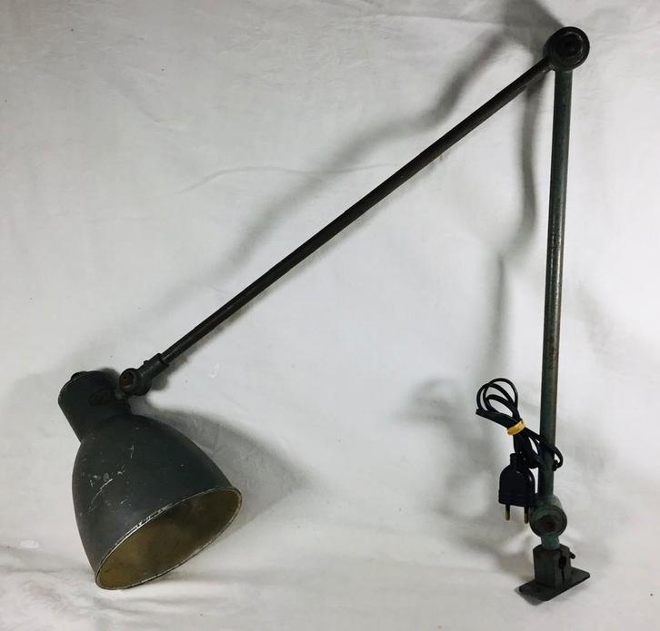 Sanfil Paris Art Deco Bauhaus industriële werkbanklamp, Antiek en Kunst, Antiek | Lampen, Verzenden