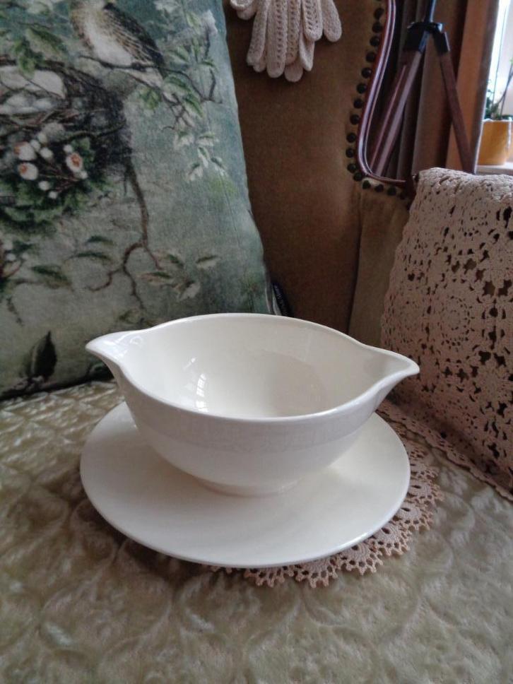 Brocante Oude Sauskom van Society Ceramique ** Mimosa **, Antiek en Kunst, Antiek | Servies los, Ophalen of Verzenden