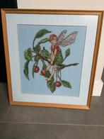 Ingelijst borduurwerk, Huis en Inrichting, Ophalen of Verzenden, Minder dan 50 cm, Schilderij