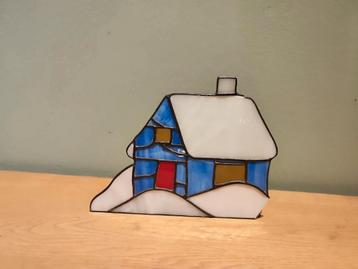 Glas in Lood Theelicht Huisje Tiffany Style beschikbaar voor biedingen