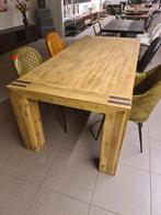 Nieuwe landelijke eettafel teakhout 220x100cm €350, Ophalen, ., Nieuw, .
