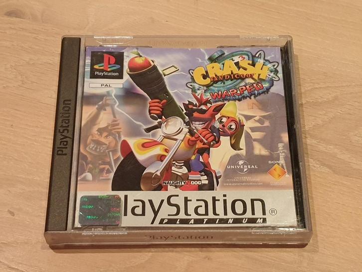 Crash Bandicoot 3: Warped - PlayStation 1, Spelcomputers en Games, Games | Sony PlayStation 1, Zo goed als nieuw, Platform, 1 speler