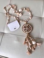 Lange ketting ibiza schelpen nieuw, Sieraden, Tassen en Uiterlijk, Kettingen, Ophalen of Verzenden, Nieuw, Beige, Overige materialen