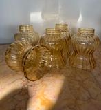 Vintage Lampenkappen - Set van 5, Overige materialen, Beige, Ophalen of Verzenden, Zo goed als nieuw